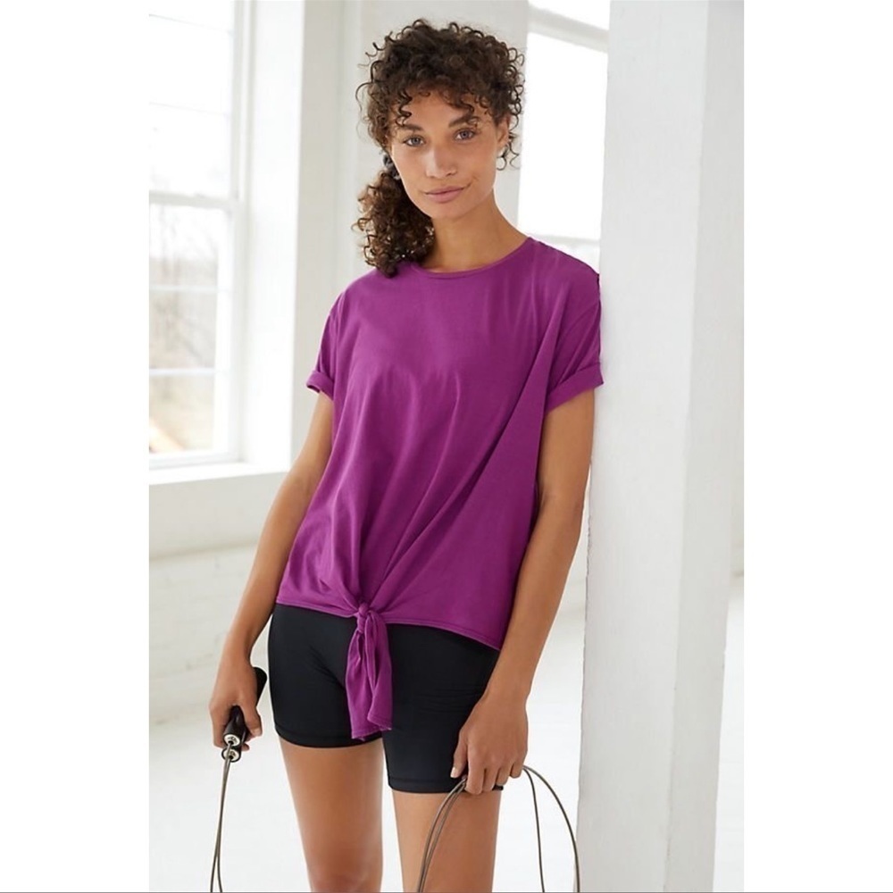 ANTHROPOLOGIE Easy Tie Front Tee